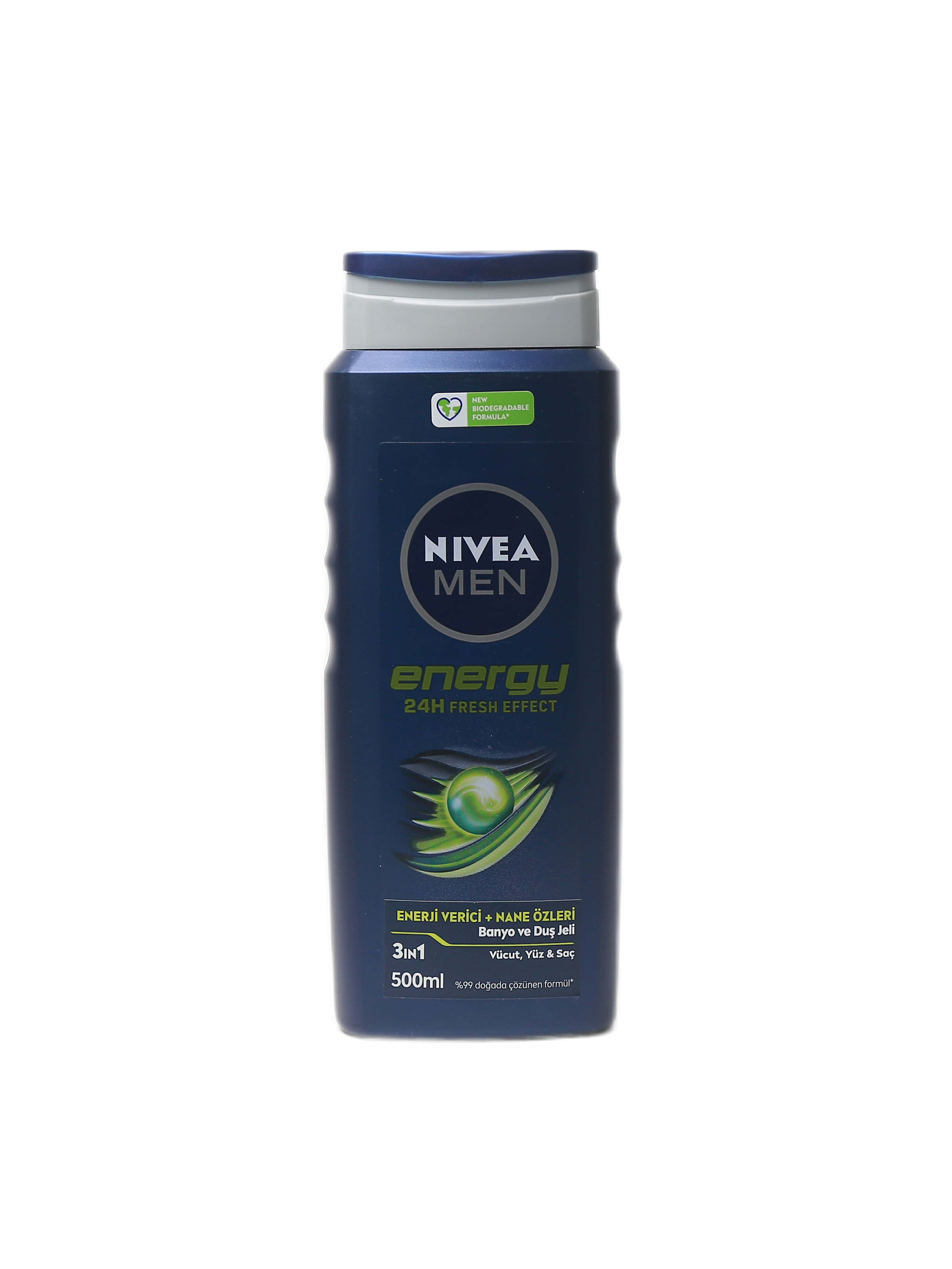 "Nivea Men" energy 24h fresh effect 500ml  (4005900288387)