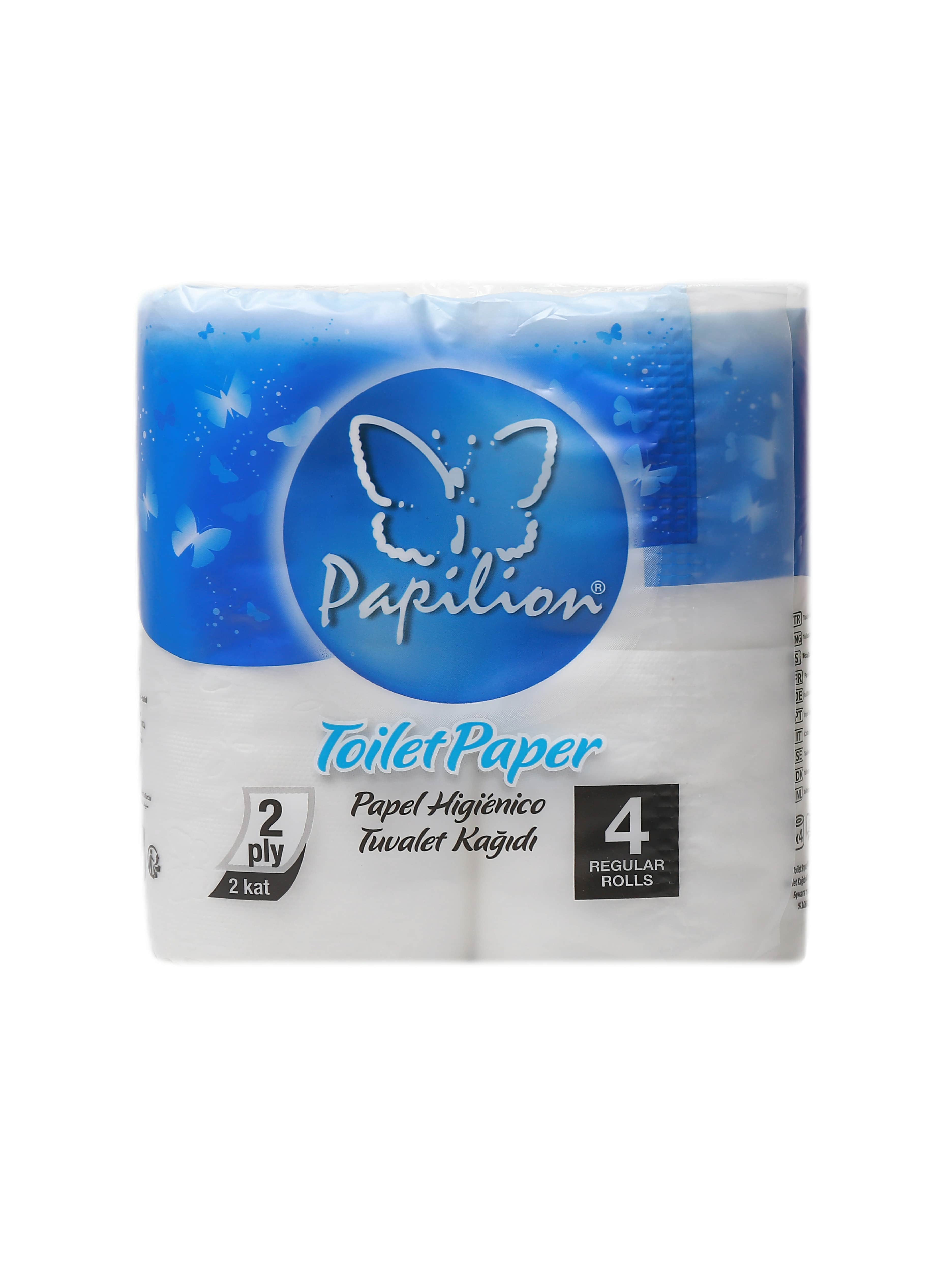"Papilion" toilet paper 4regular rolls (8692857012170)