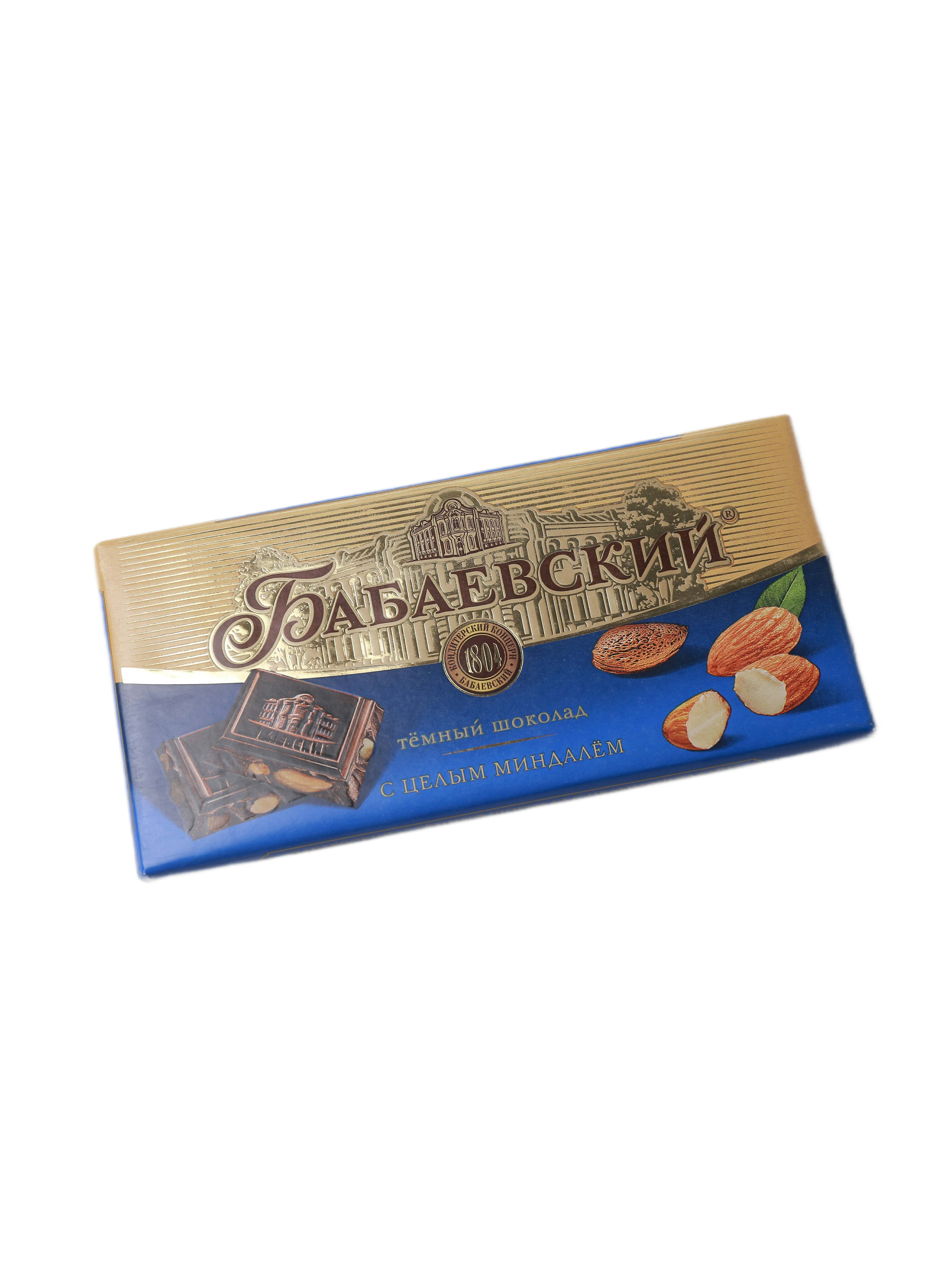 "Babaýewskiý" týemnyý şokolad s selym mindalýem 200gr (4603955002011)