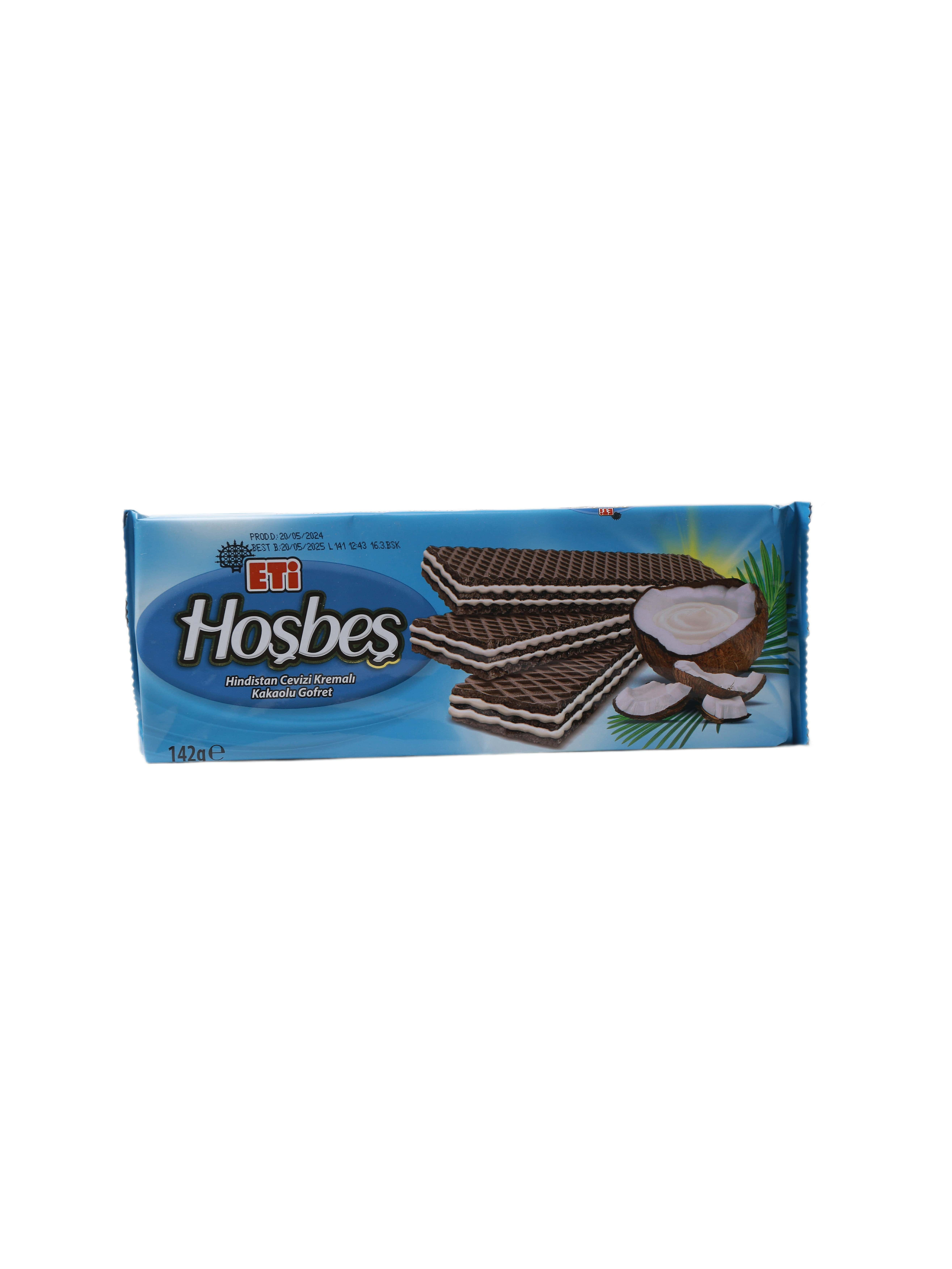 "HOŞBEŞ" WAFLI S KREMOM KOKOS 142GR (8690526065533)