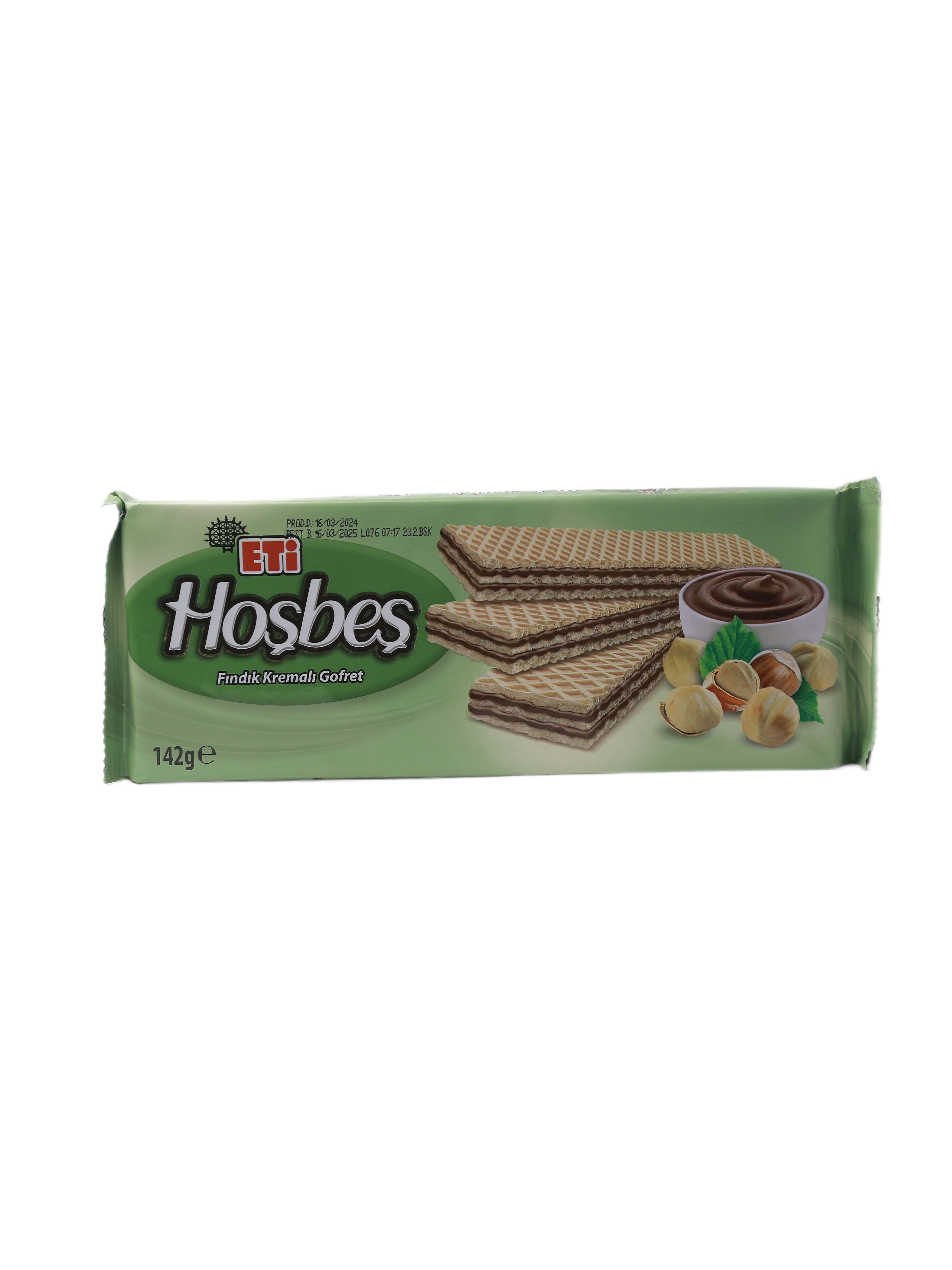 "HOŞBEŞ" WAFLI S KREMOM КАКАО 142GR (8690526095226)