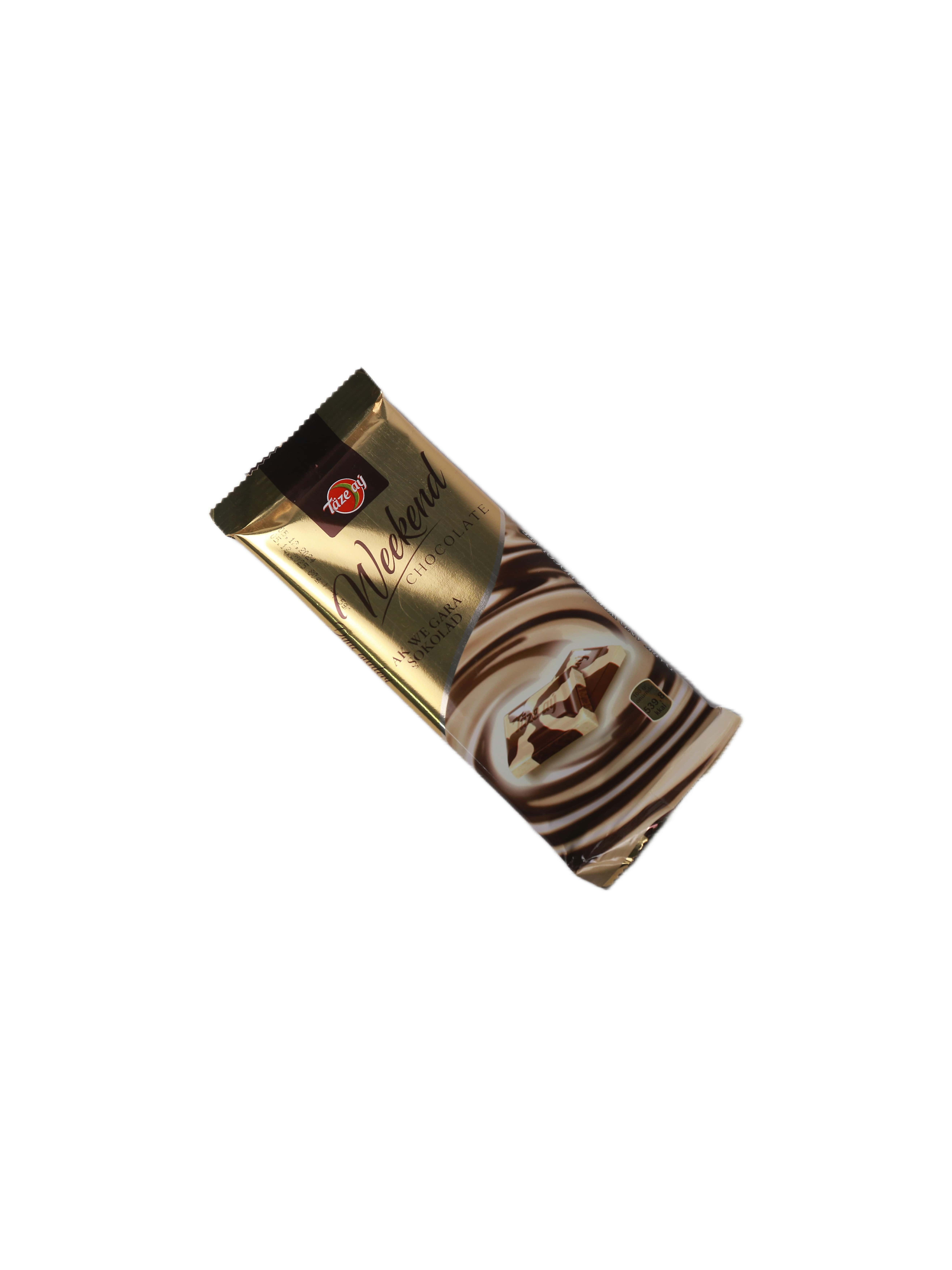 Täze-aý weekend ak gara plitka 80gr (4833005274574)