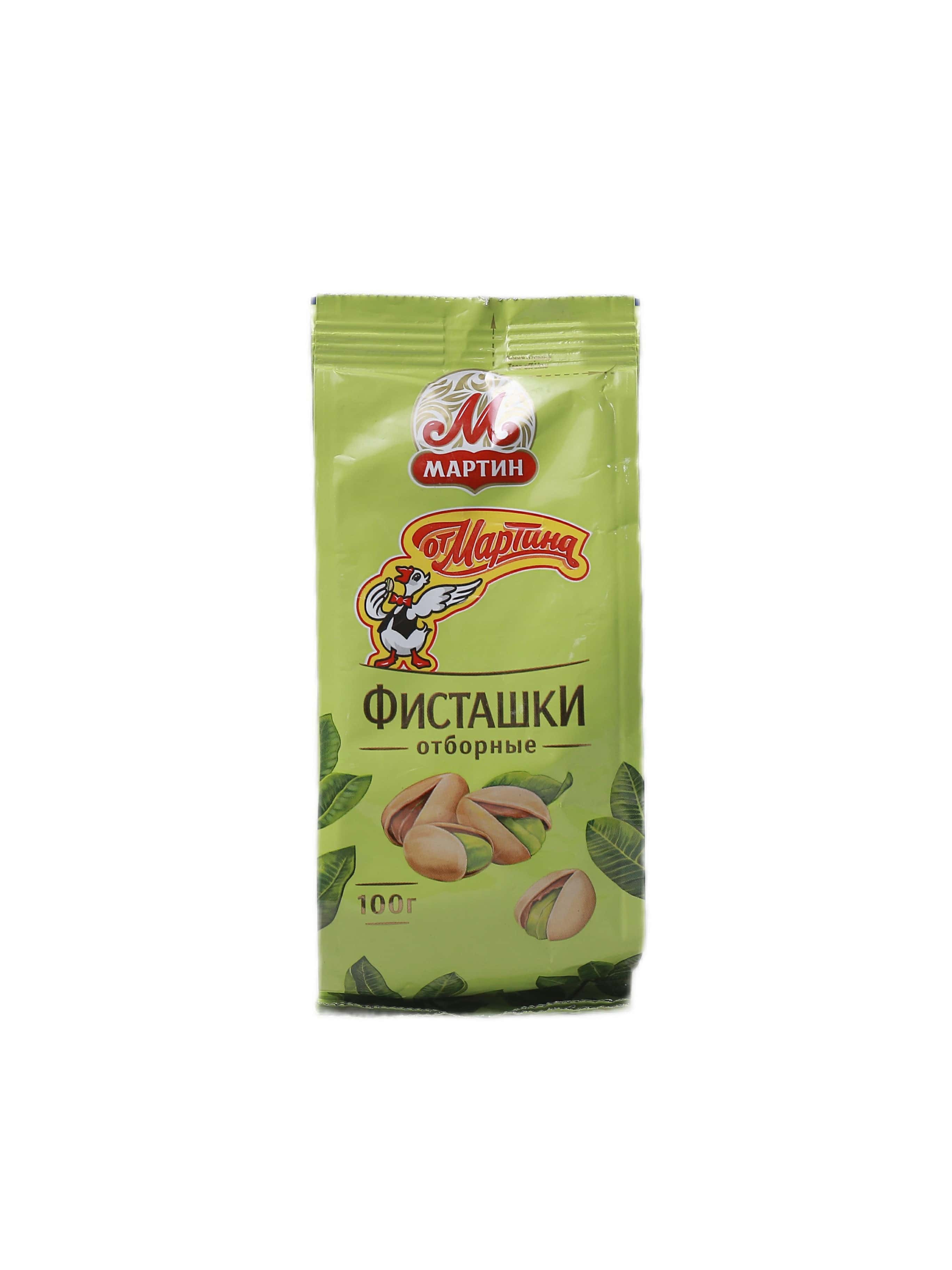 Фисташки От Мартина отборные с солью 100 г (4607012352668)