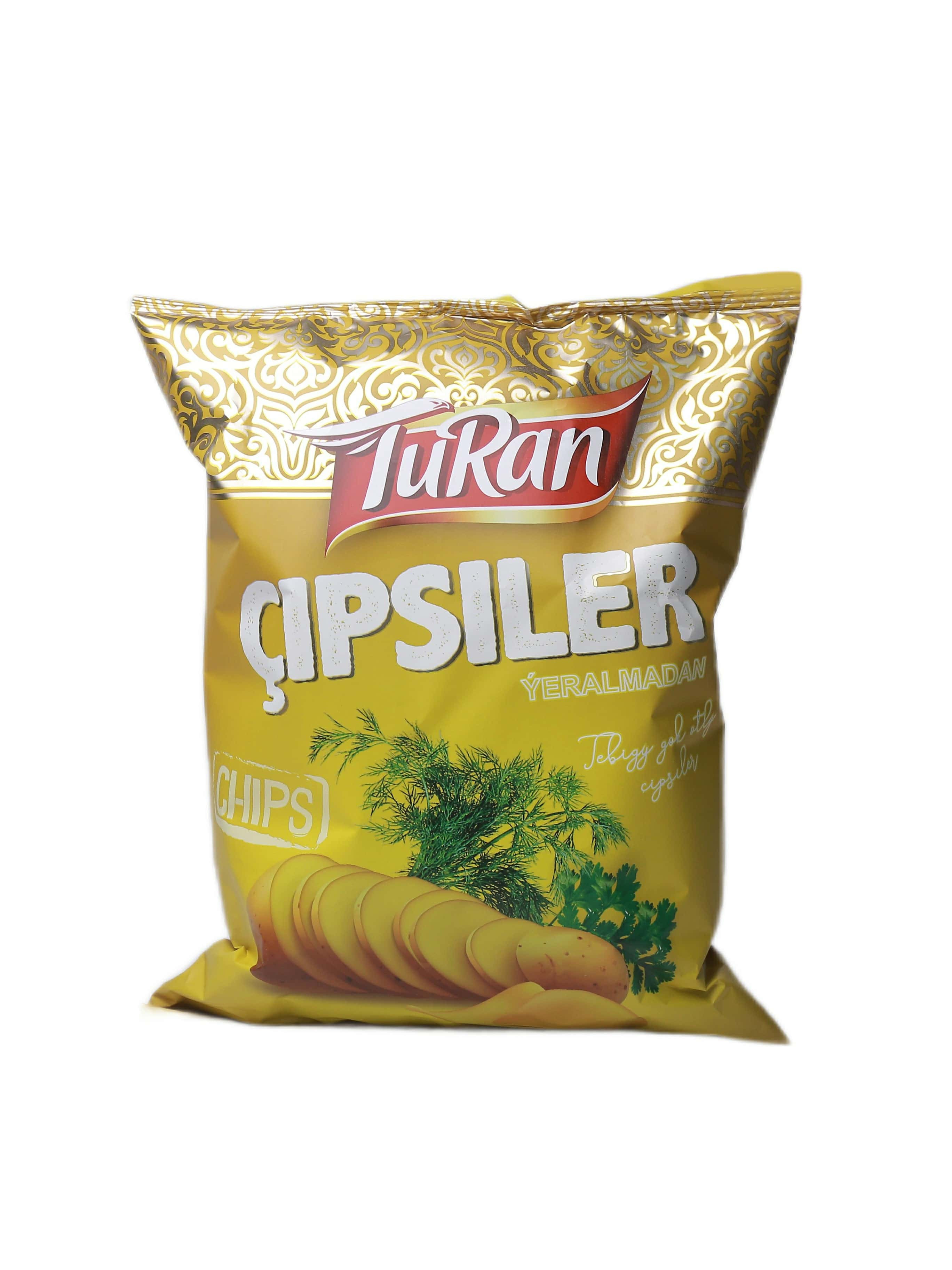 "Turan" Chips tebigy gök otly sary 120gr (4833006960407)