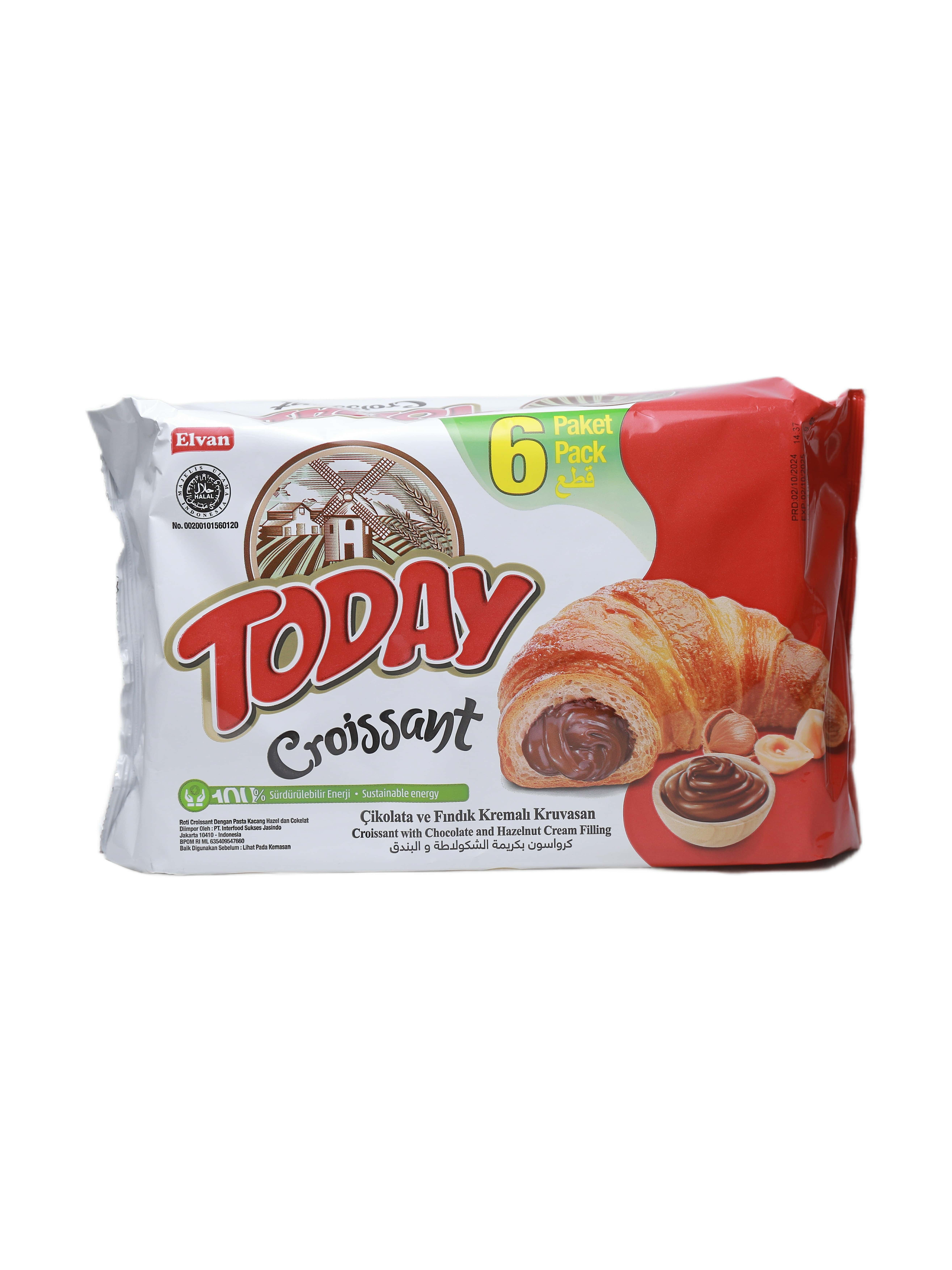 "Today Croissant" chocolate 40gr 6li (8693029700734)
