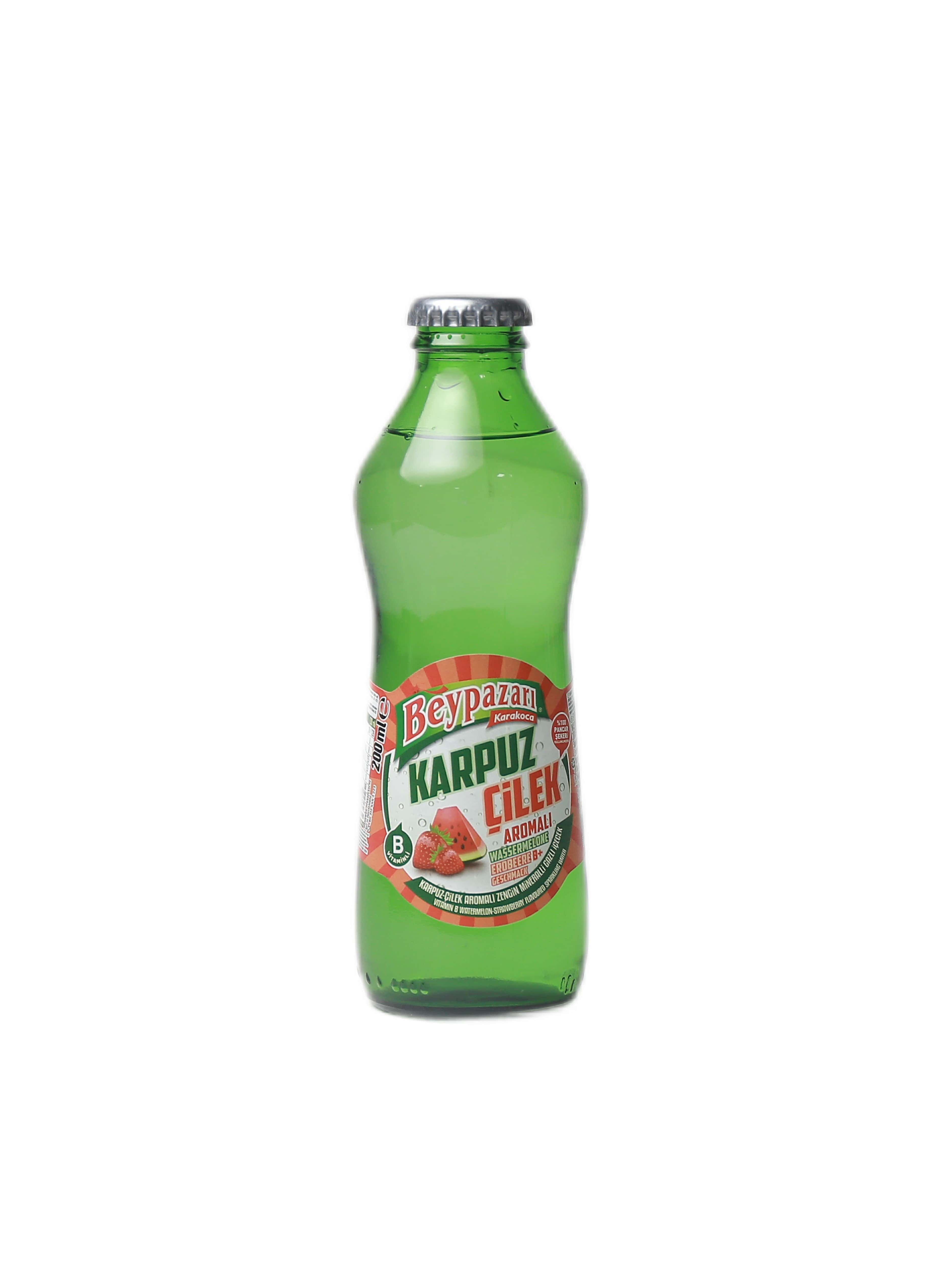 "Beypazarı" Gazlandyrylan mineral içgi  ýertudana we garpyz tagamly 200 ml (8691381000363)