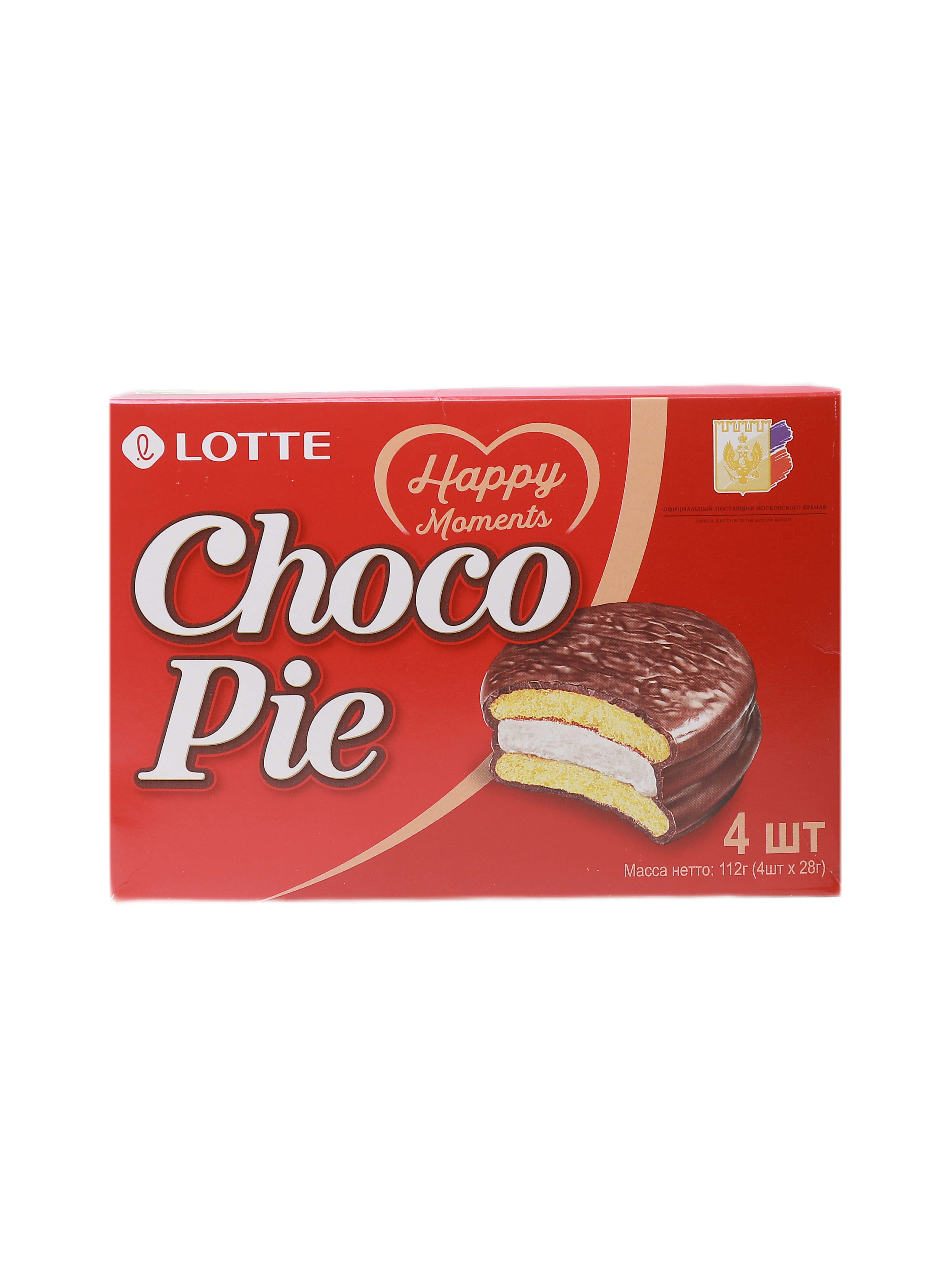 Lotte "choco pie" 4st 112gr (4607176440324)