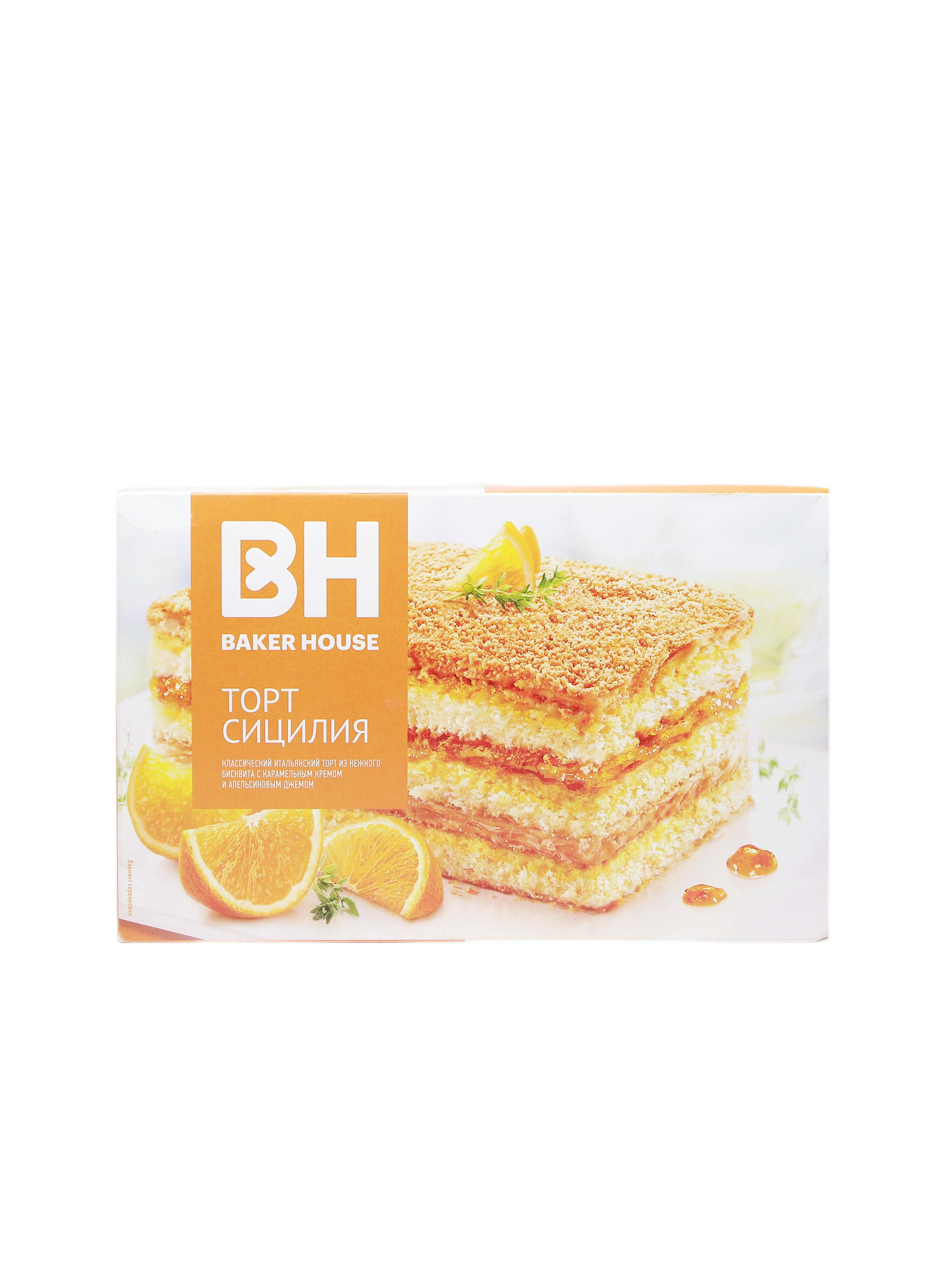 "Baker House" tort sisiliýa apelsin djemi 350gr (4607001415732)