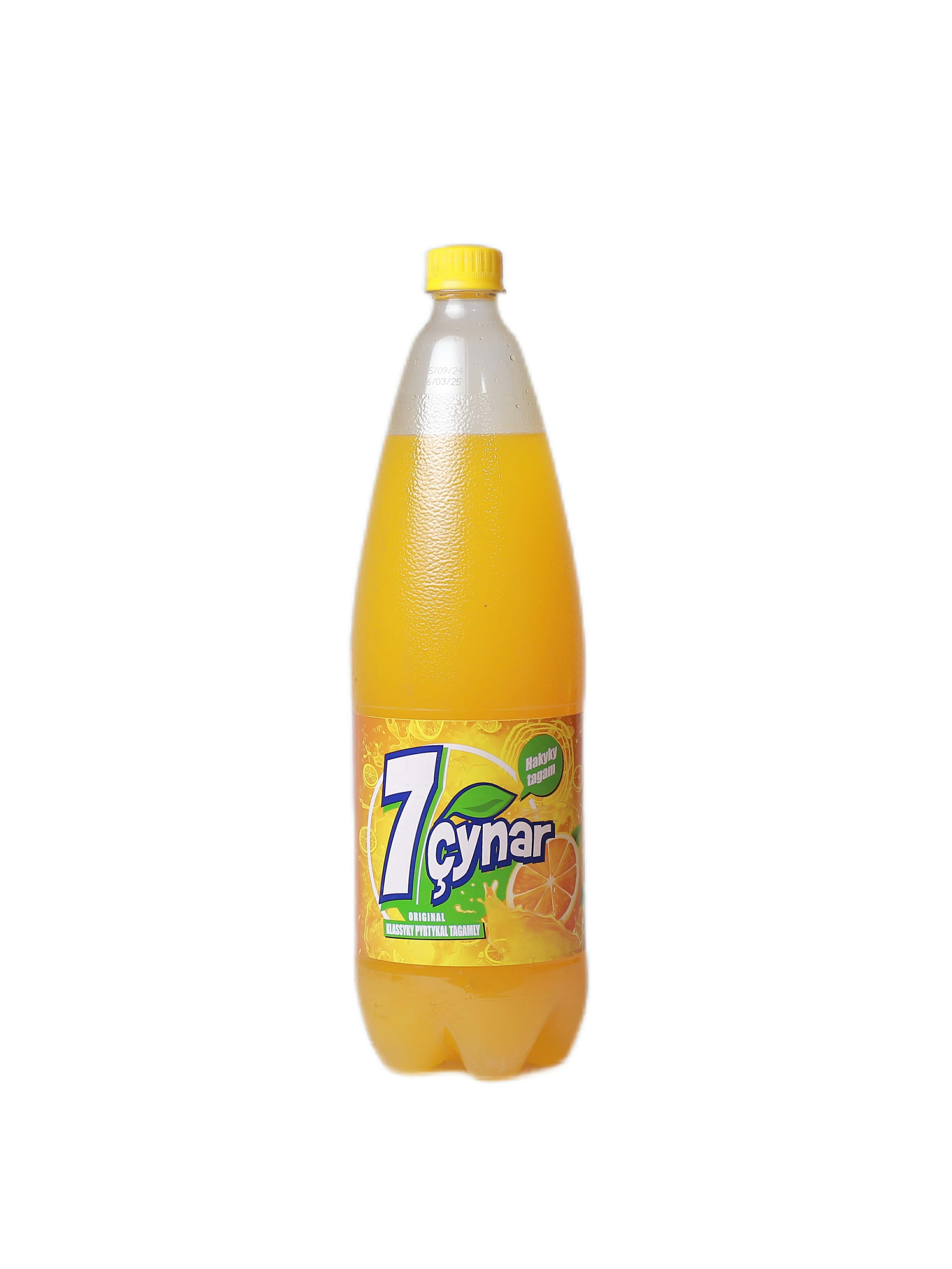 "7Çynar" Pyrtykal Alkogolsyz içgi gazly 1,5l (4833002840741)