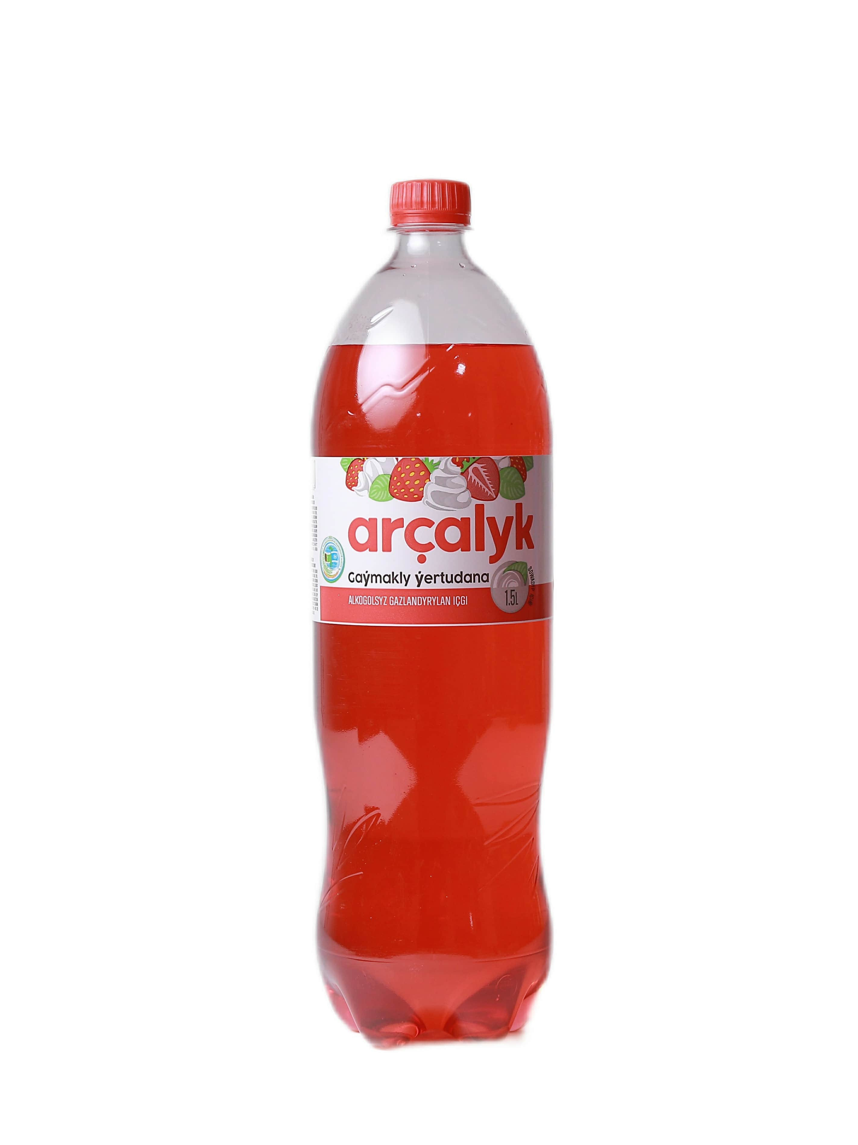 "Arçalyk" Çilek alkogolsyz içgi gazly  1,5 l (4833000511186)