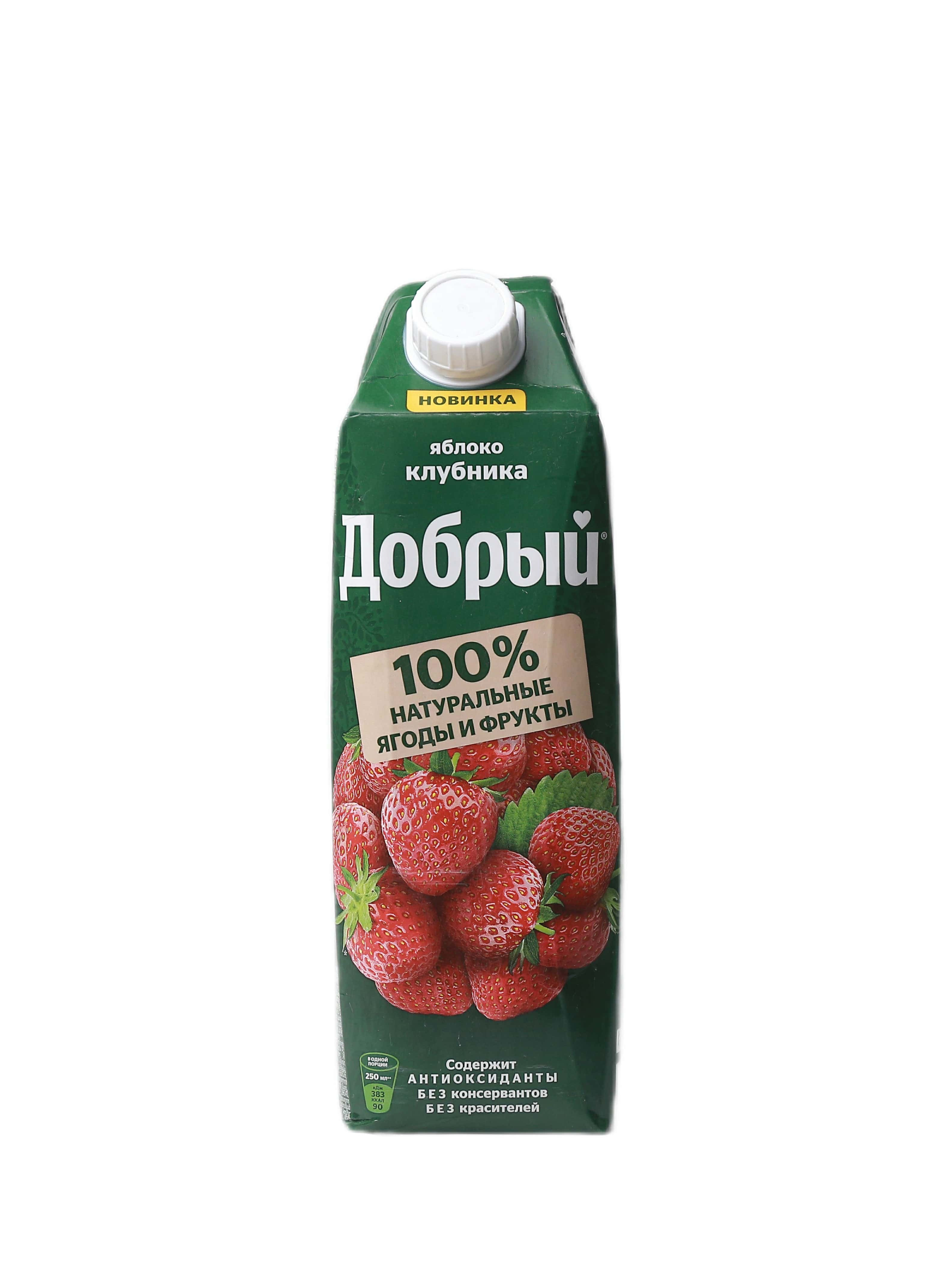 Добрый "Яблоко-Клубника" Нектар  1 л (4670155800440)