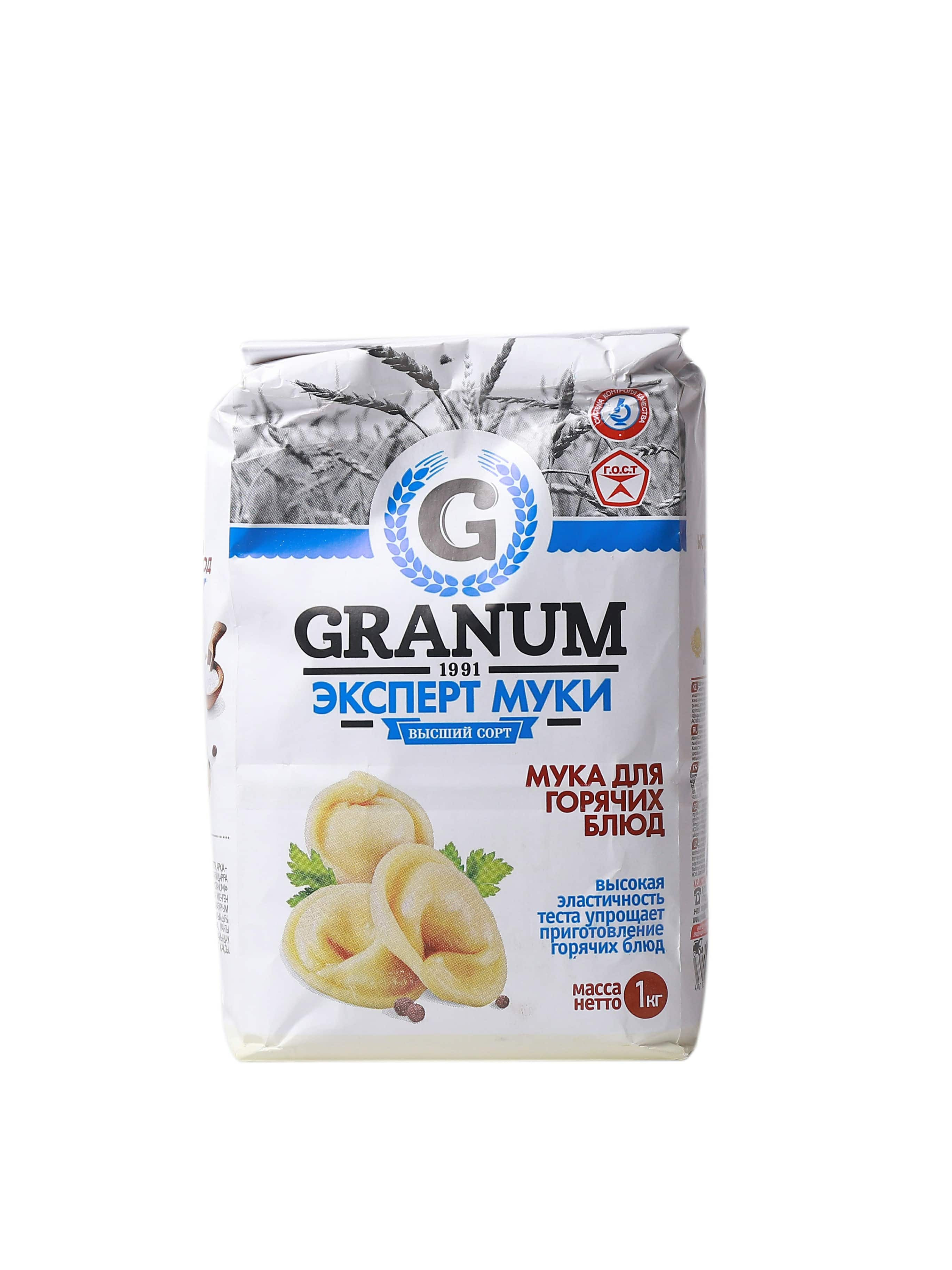 Мука высший сорт Granum "для горячих блюд" 1 кг (4870209681746)