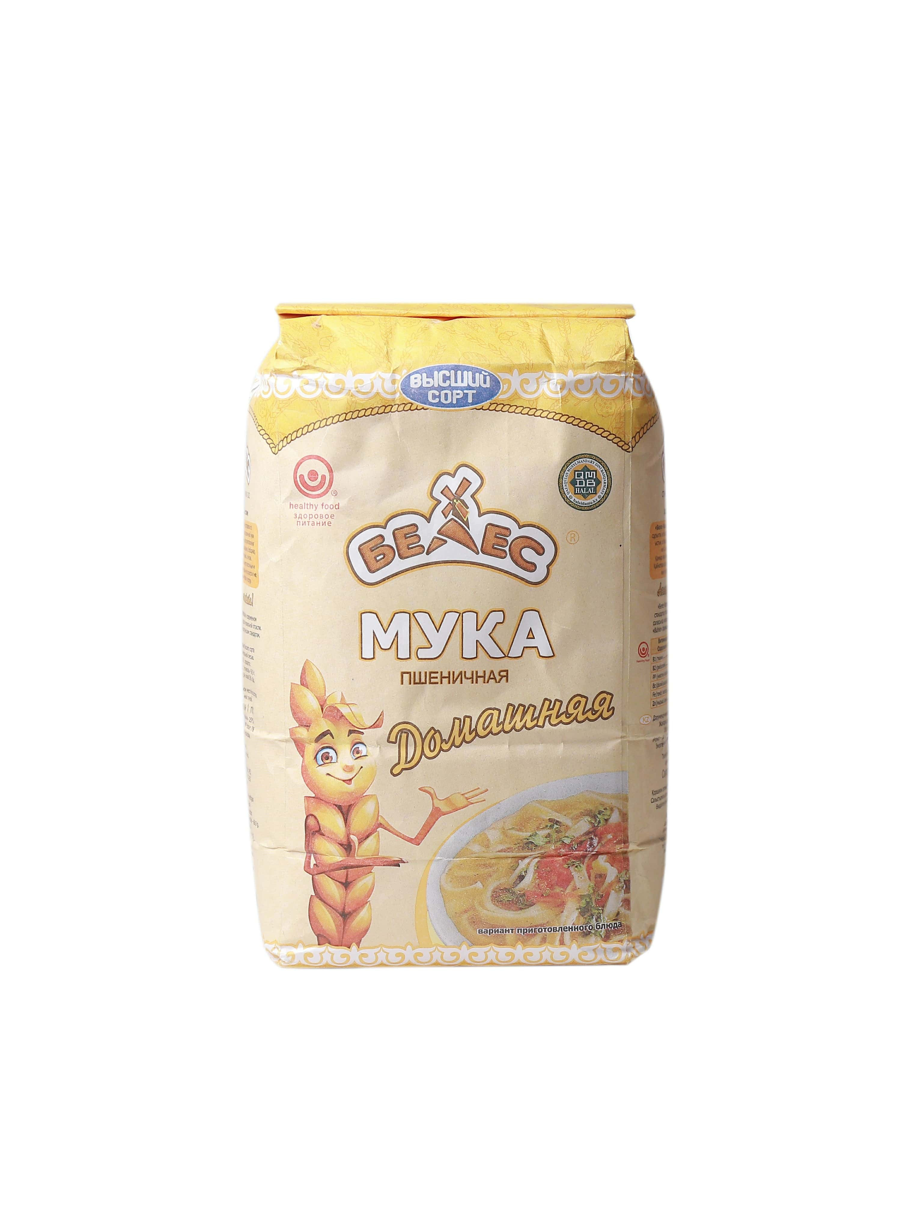 Мука высший сорт Белес "Домашняя" 1 кг (4870208990351)