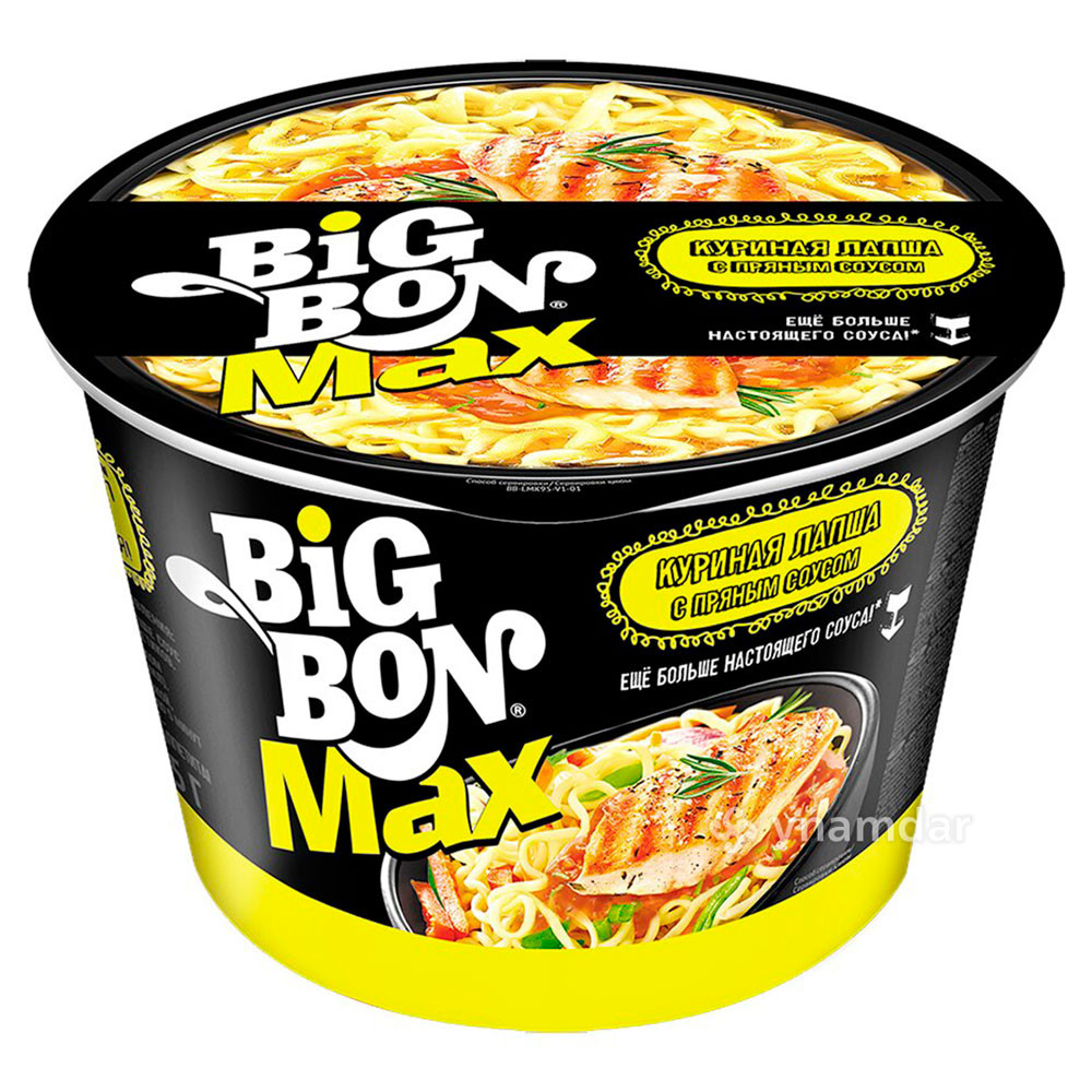 Лапша Big Bon "Max" с курицой 95 г (4605496013082)