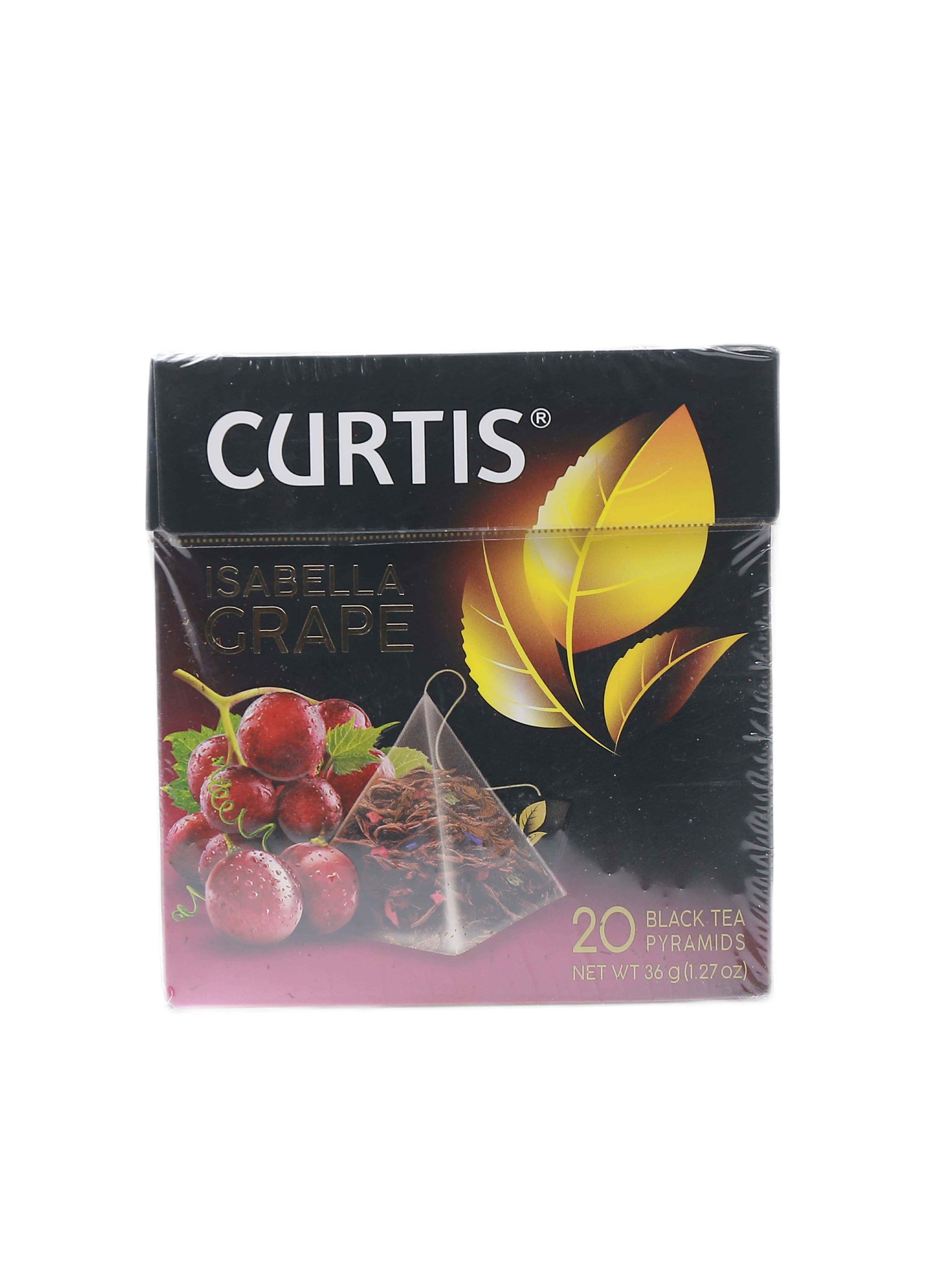 Черный чай Curtis "Isabella Grape" со вкусом винограда 20шт (4607051158306)