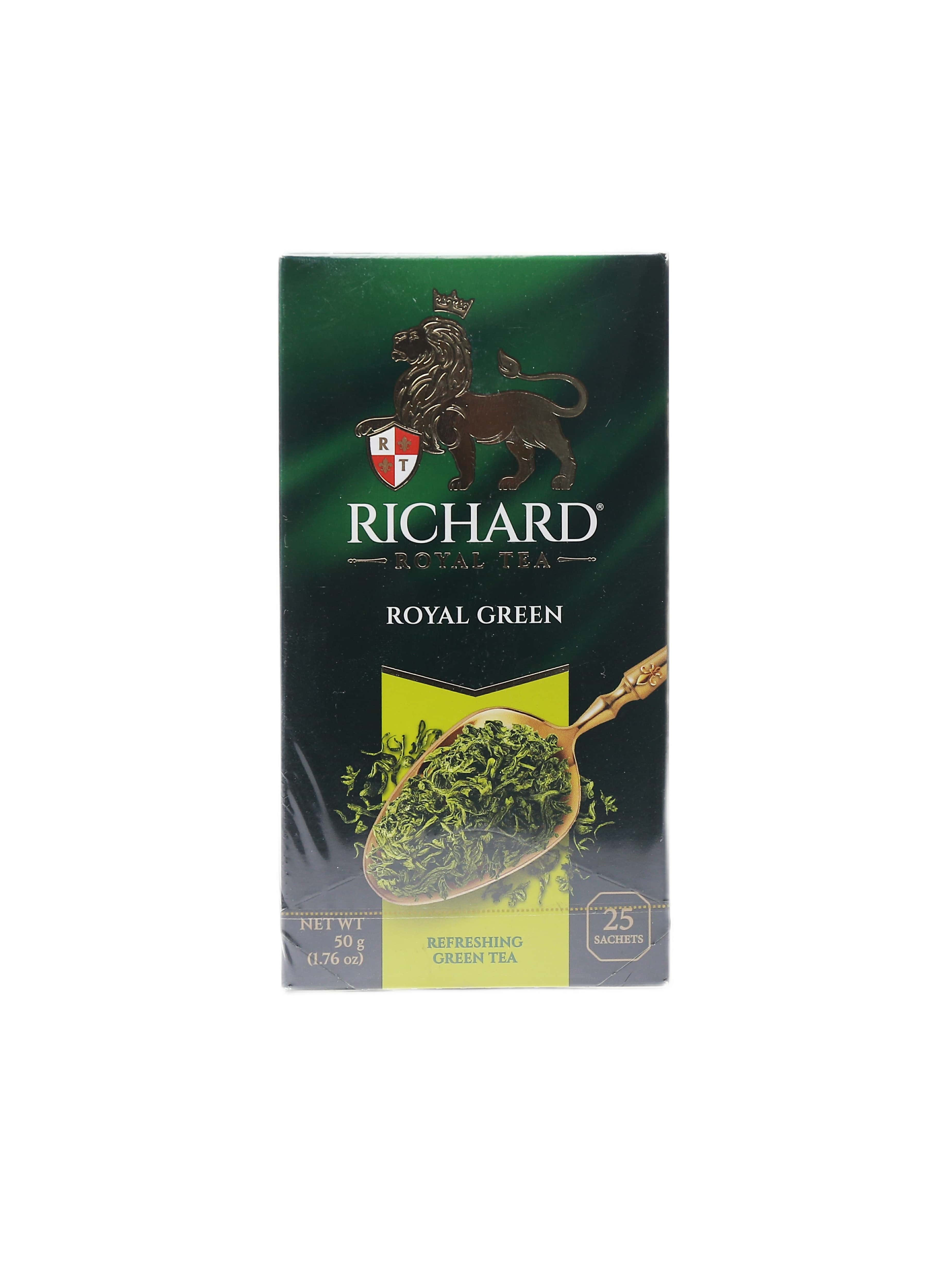Зеленый чай Richard "Royal Green" 2 г 25 пакетиков (4620015850610)