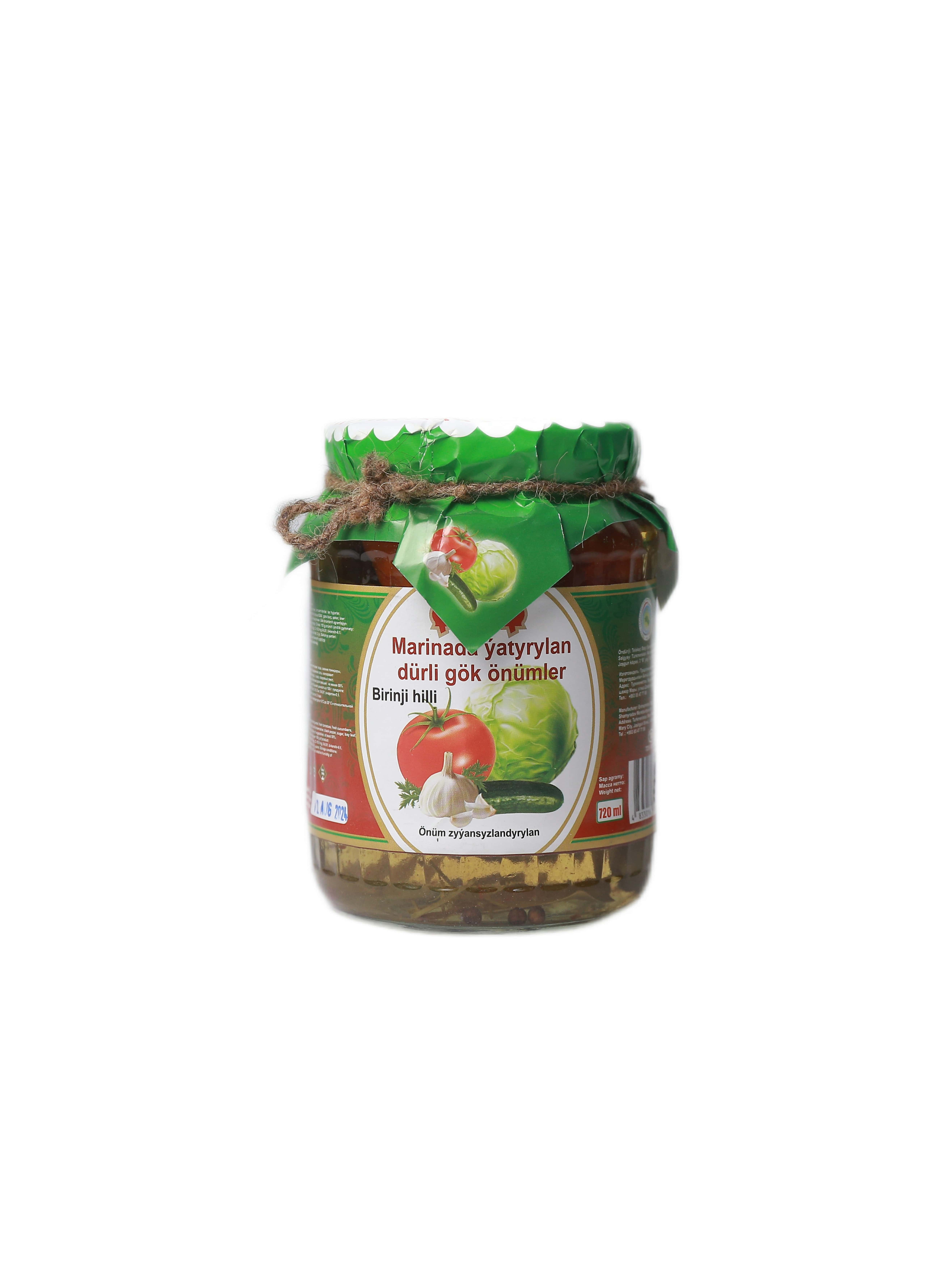 "Olja" marinada ýatyrlan dürli gök önümler 720ml (4833016640108)