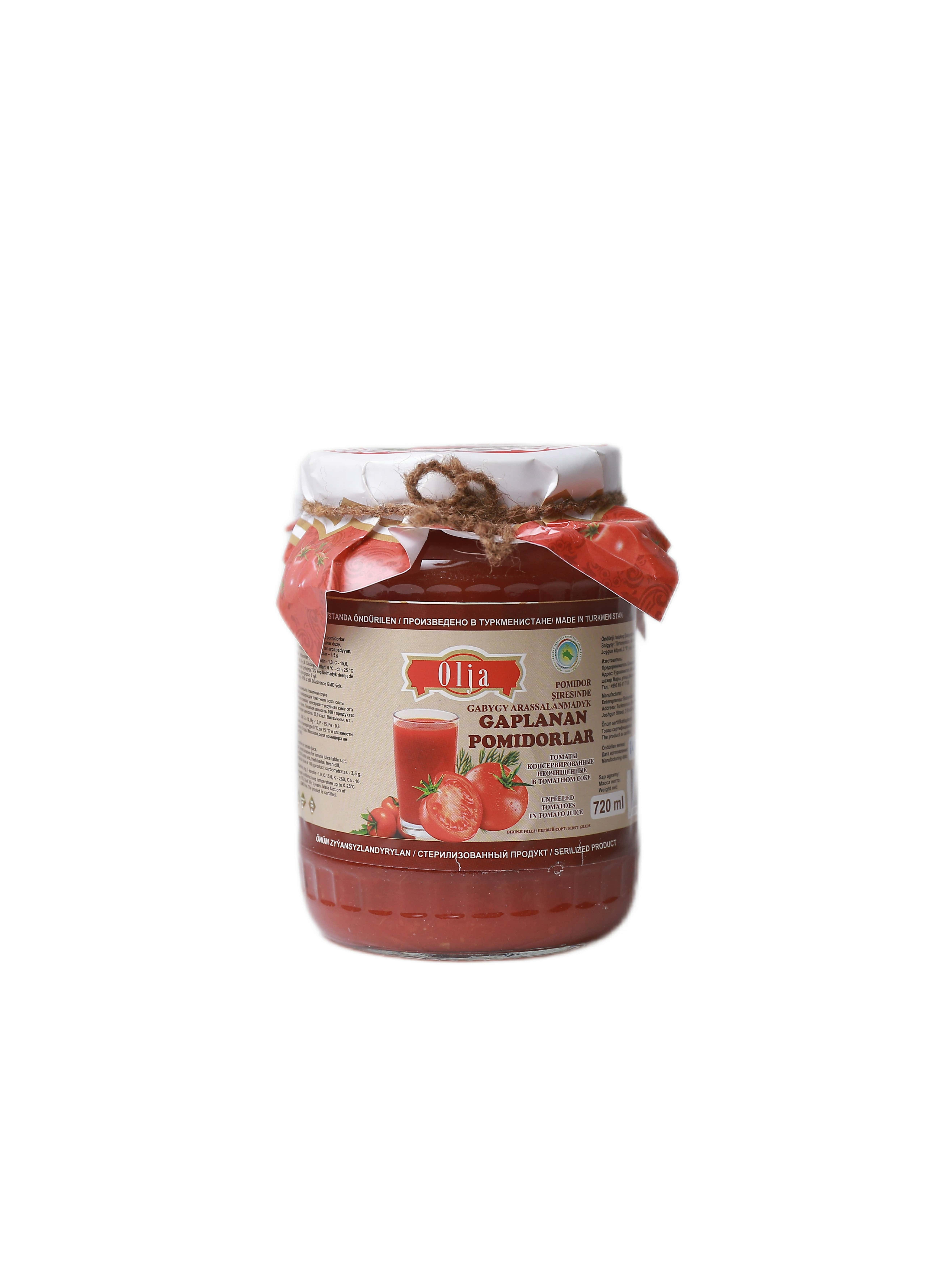 "Olja" gök otly gaplanan pomidorlar 0.720ml (4833016640146)