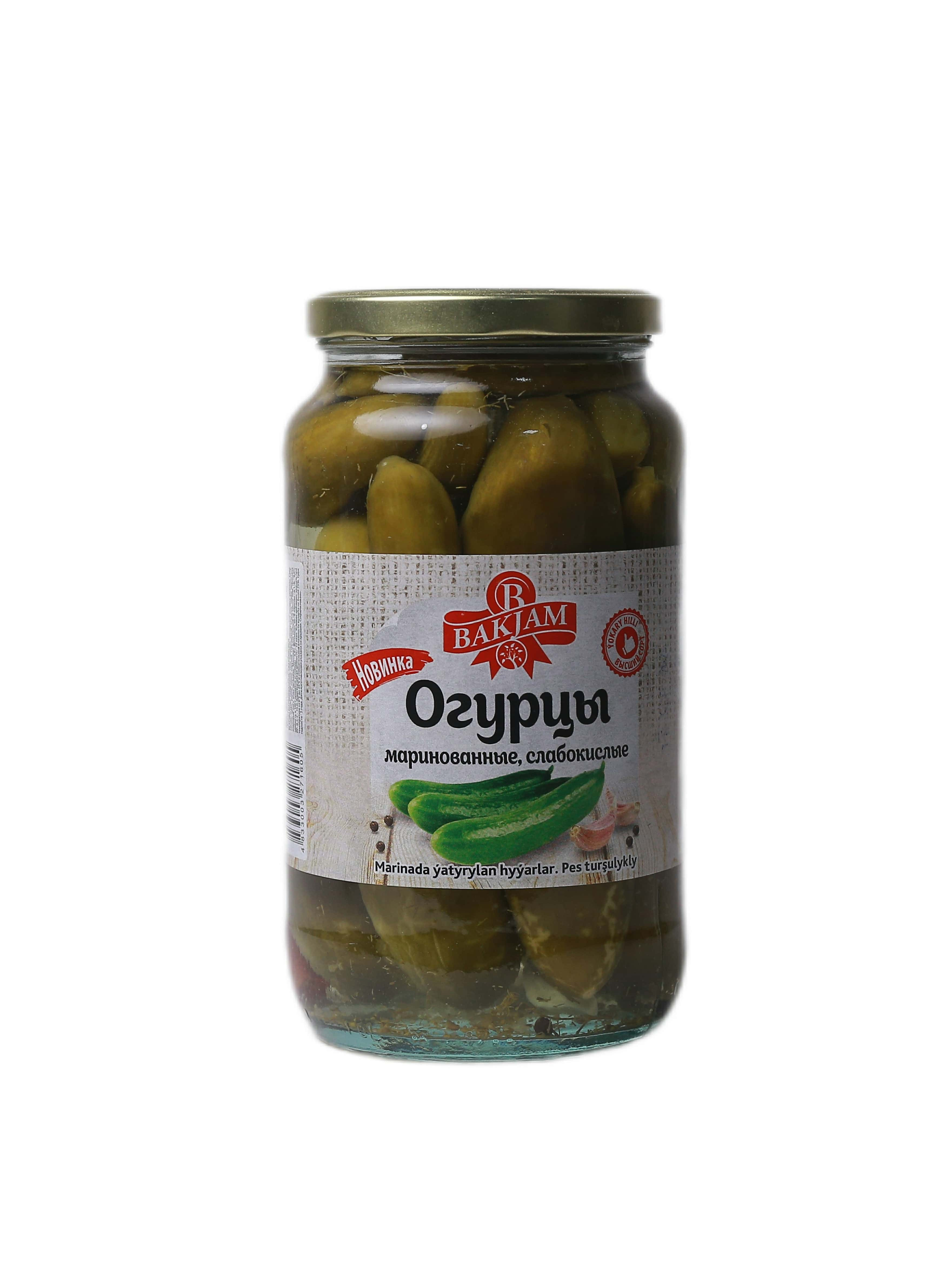 "Bakjam" Marinada ýatyrylan Hyýar 1000gr (4833003271605)