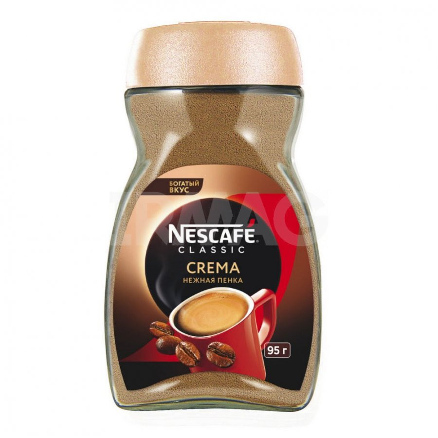 Кофе растворимый Nescafe Classic Crema Нежная пенка 95 г (4606272038763)
