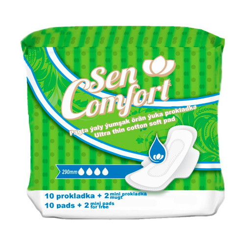 "Comfort" Sen 290mm soft ultra 10+2st Ýaşyl paçka (4833009780248)